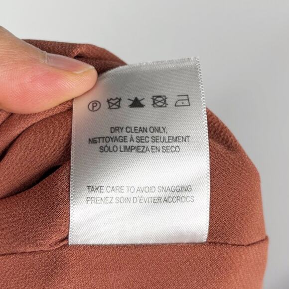 Jenny Yoo Collection 4 English Rose Orange Nicole Satin Halter Dress Low Back - Picture 12 of 14